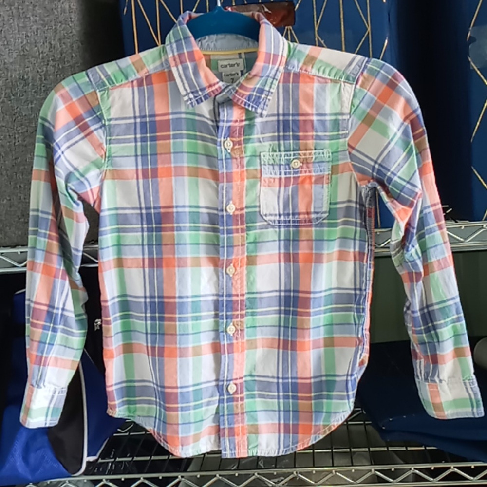 Boys Carter's size 7 button down top - Picture 1 of 4